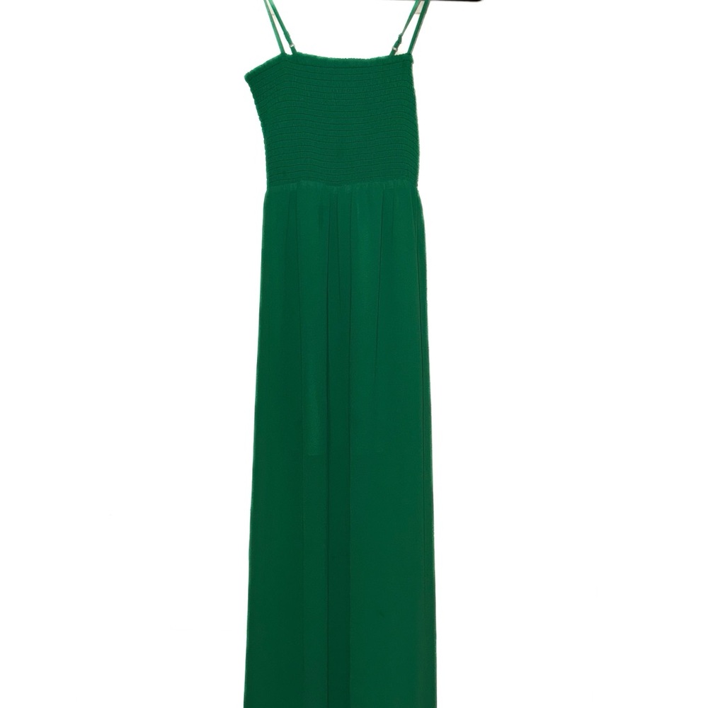 Naked Zebra Green Spaghetti Strap Sundress Maxi